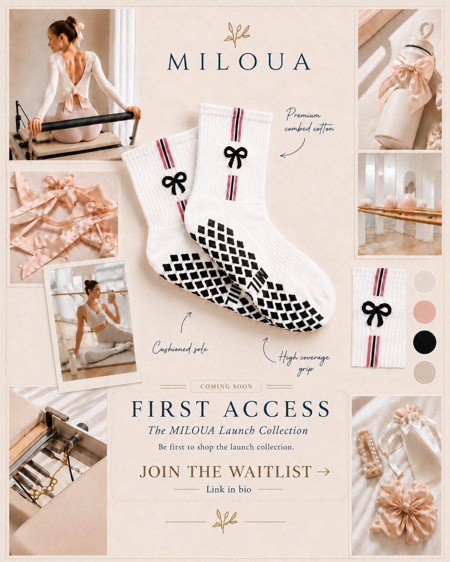 Miloua grip socks in motion