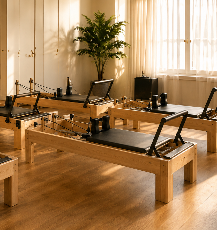 Miloua socks in a refined Pilates studio